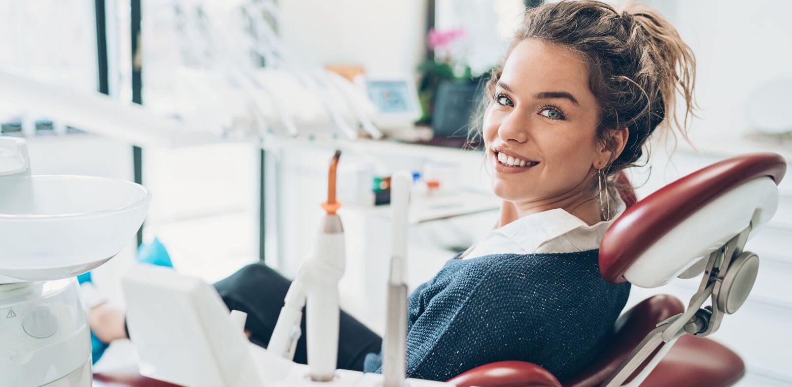 Woman with sensitive teeth at Ripon dental practice