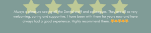 5 star review at Boroughbridge Dentist in Ripon