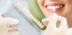 woman with teeth whitening at Boroughbridge Dental